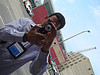 Nicolas shooting with his new Lumix