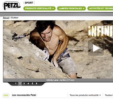 illustration Petzl - site Web